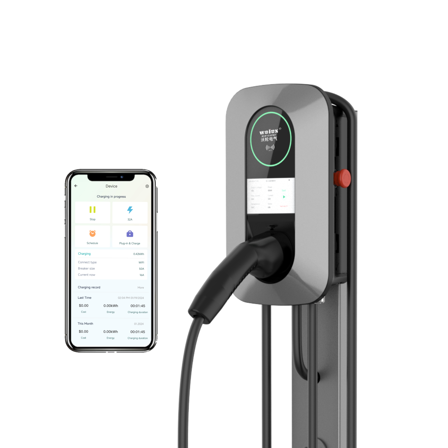 22kW AC Home Charging Pile Ev  - огляд і ціна Wallbox Ev