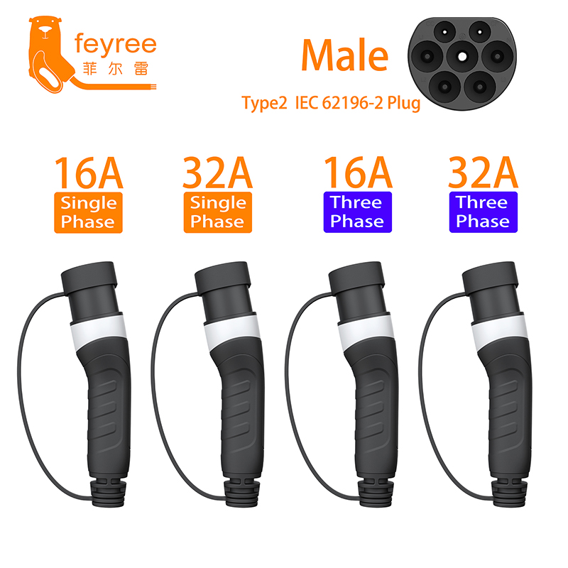 feyree Type2 Male Plug EV Char - огляд і ціна Ev Charger Adapter