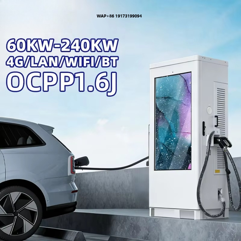 Floor Mounted Dual 60kW Dc Fas - огляд і ціна Fast Ev Charger