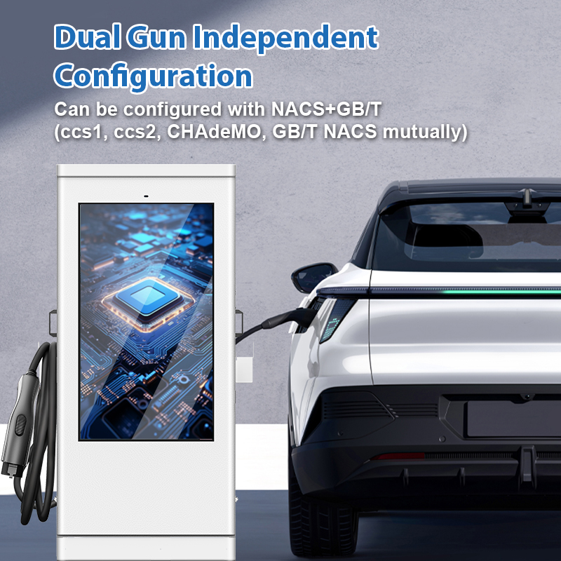 Floor Mounted Dual 60kW Dc Fas - огляд і ціна Fast Ev Charger